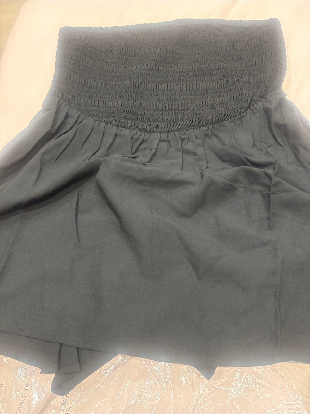 torrid Black Challis Smocked Tube Top